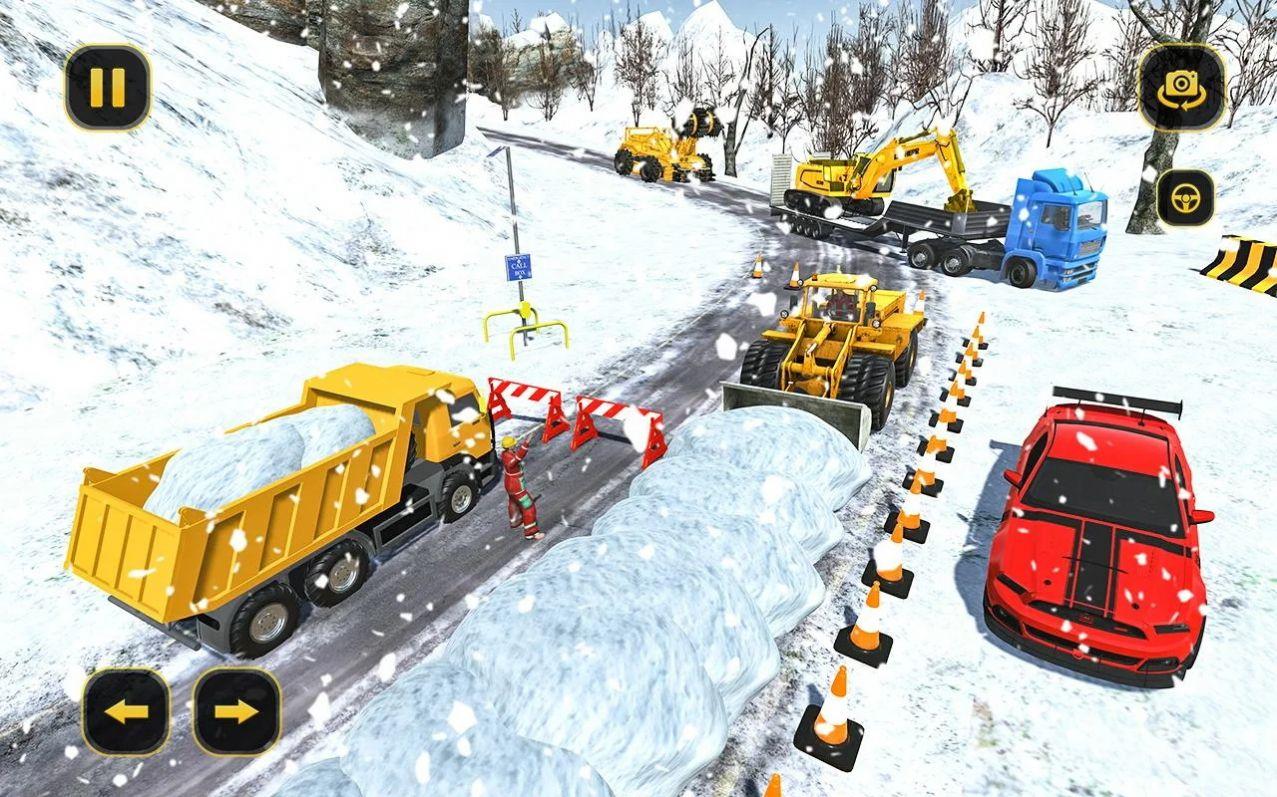 雪地货车模拟运输截图1