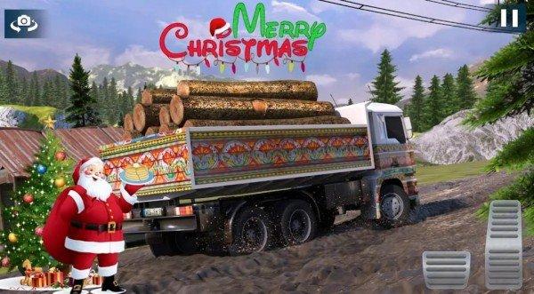圣诞雪地卡车模拟器截图1