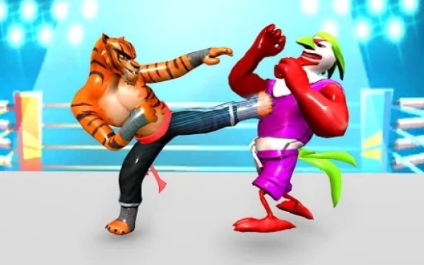 冠军摔跤模拟器Animal Fighting Games截图1